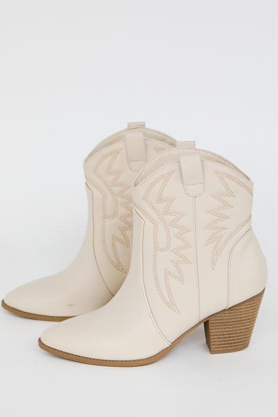 white western booties side view