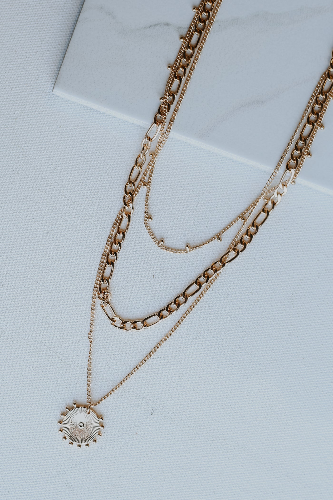 Gold Layered Necklace from dress up