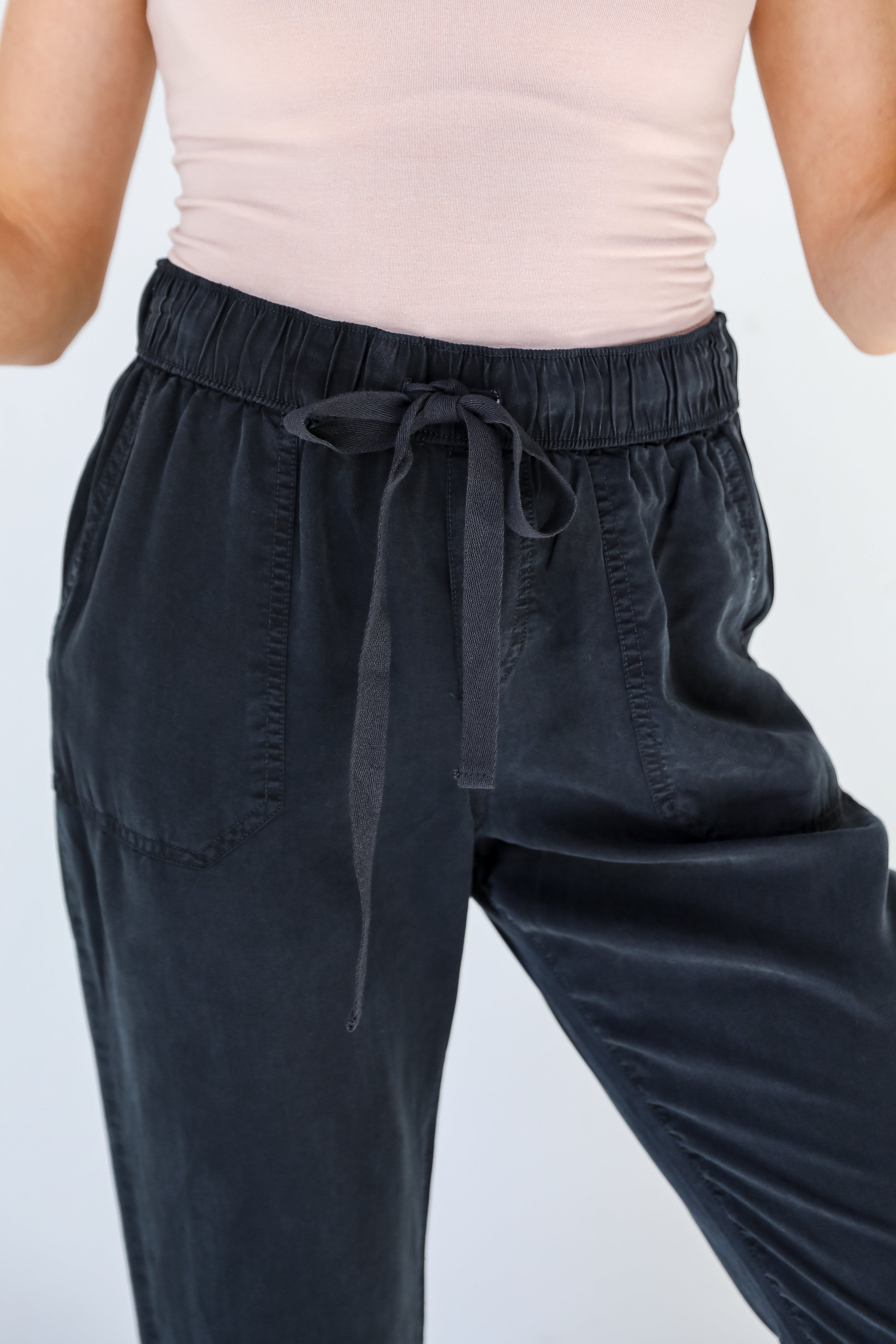 charcoal Pants close up