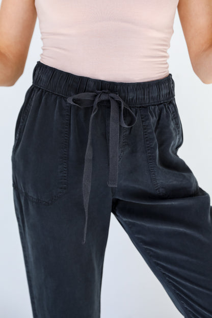 charcoal Pants close up