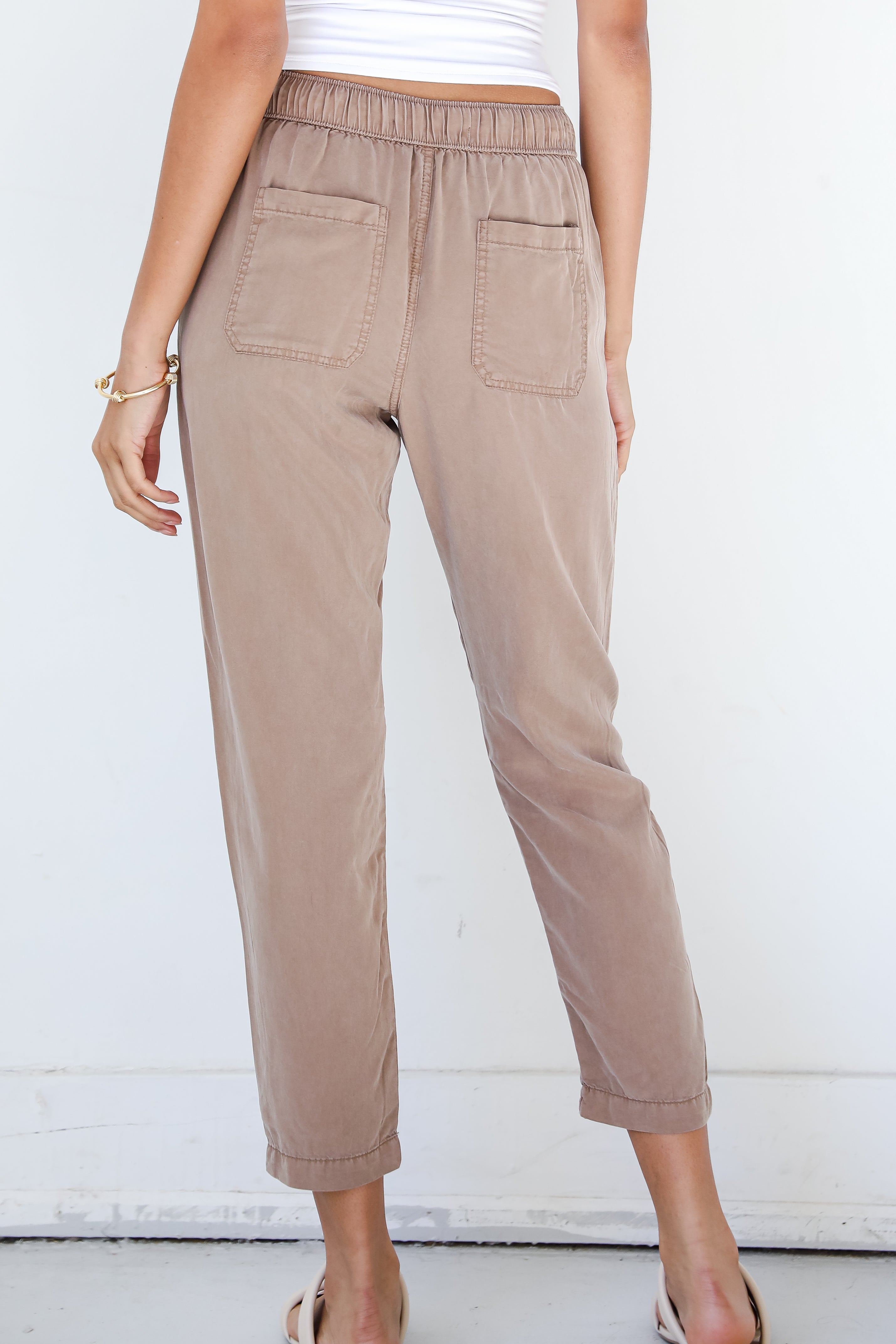 mocha Pants back view