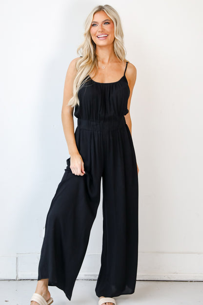 black Jumpsuit on model
