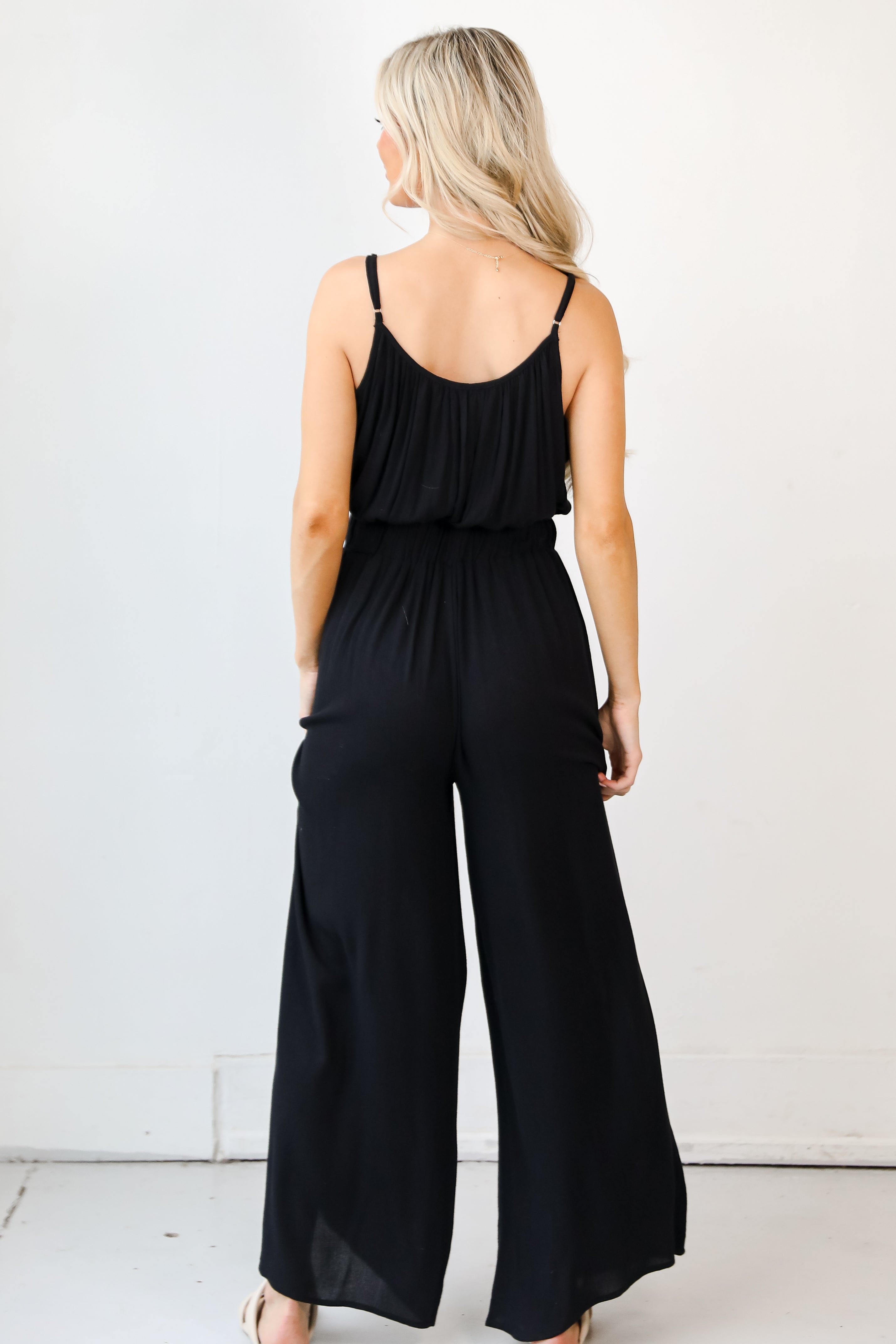 black Jumpsuit back view