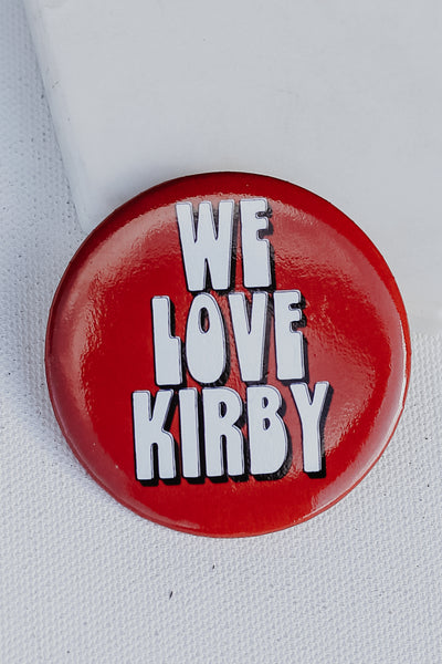 Red We Love Kirby Button