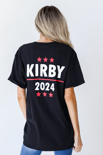 Kirby For President Tee back view