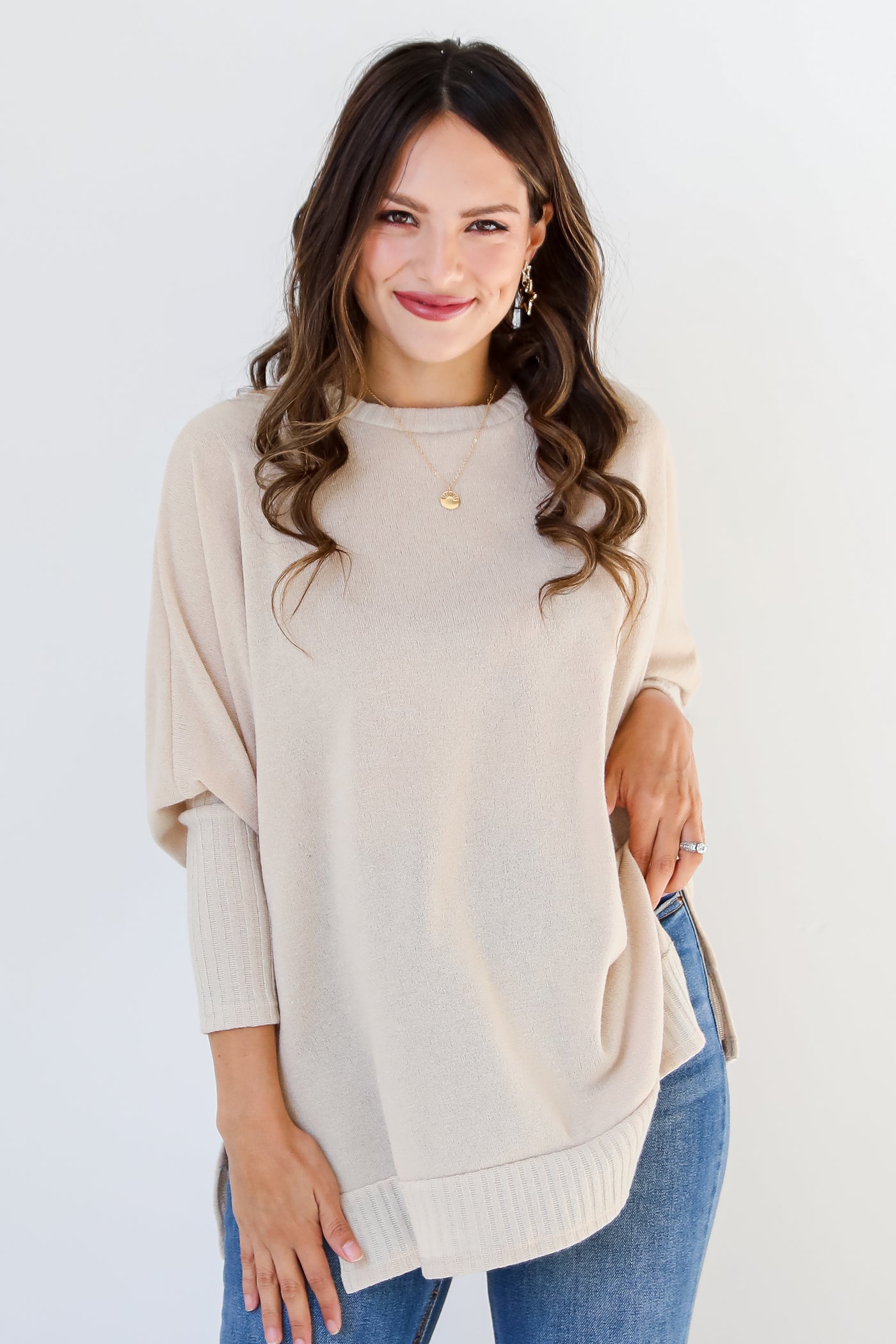 ivory Knit Top
