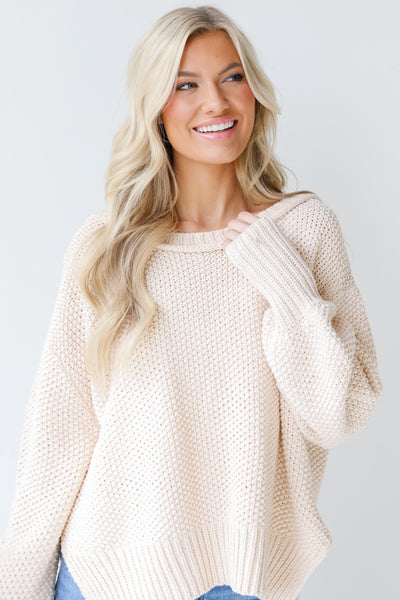 Sweater in ivory