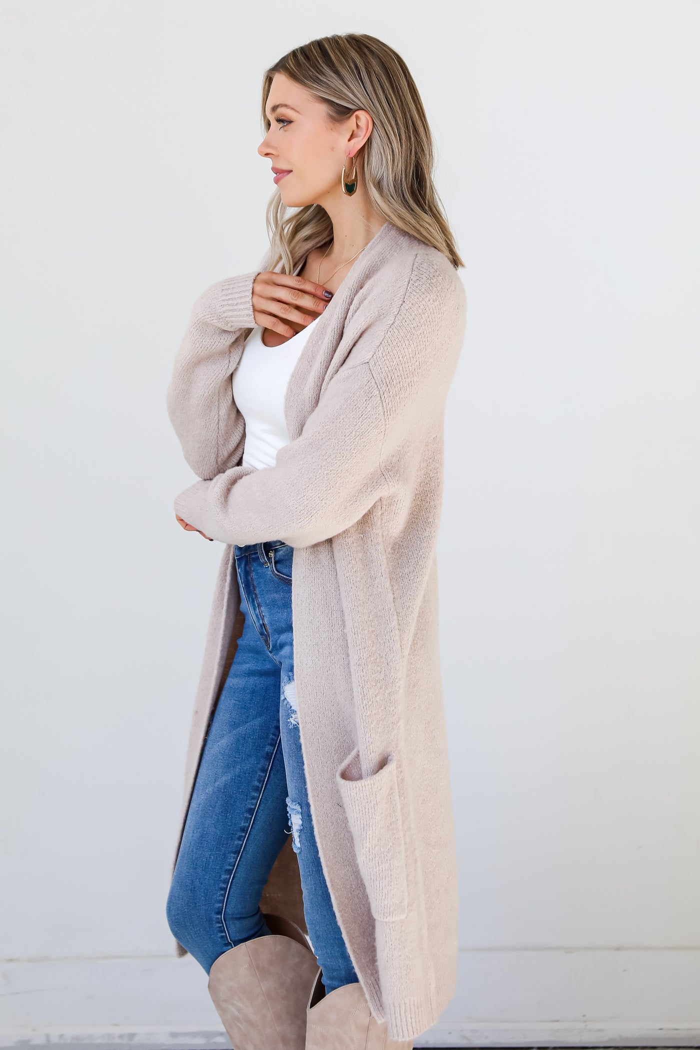 Cardigan side view