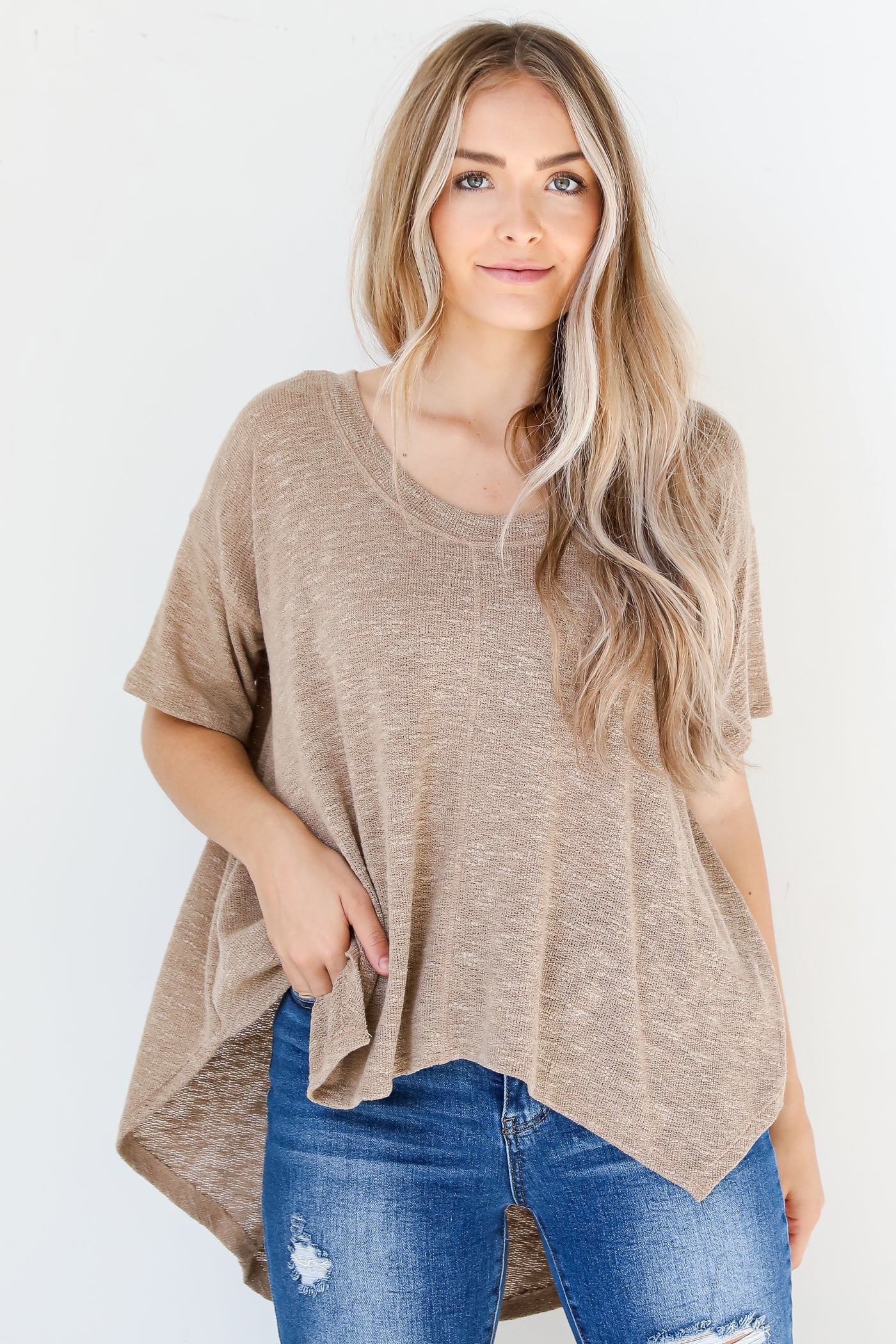 Oversized Knit Top