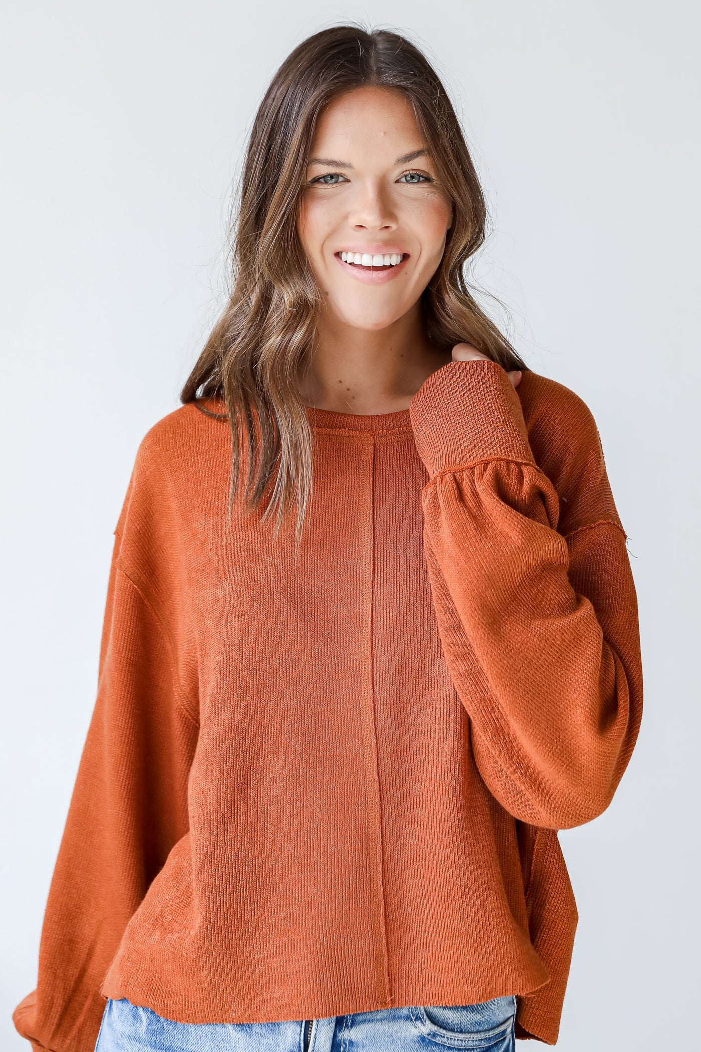 Knit Top in rust