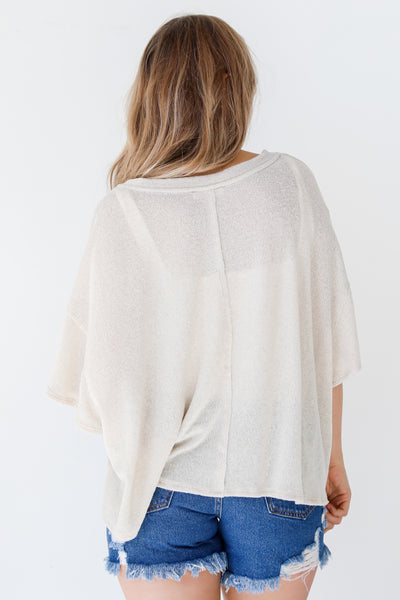 Knit Top back view