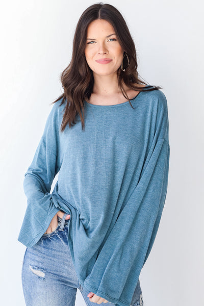 Knit Top in teal