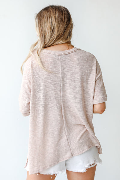 Knit Top in blush back view