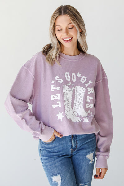 Let's Go Girls Corded Pullover