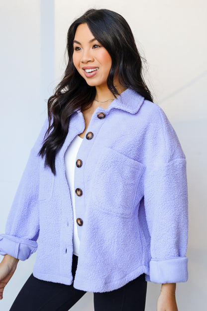 purple Sherpa Jacket
