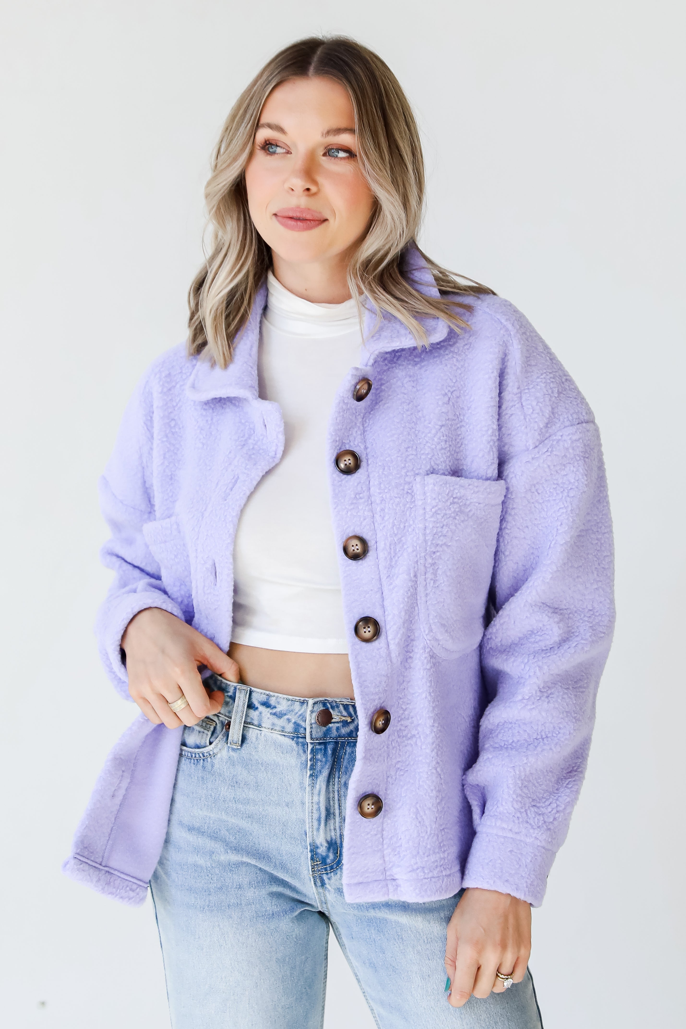 purple Sherpa Jacket
