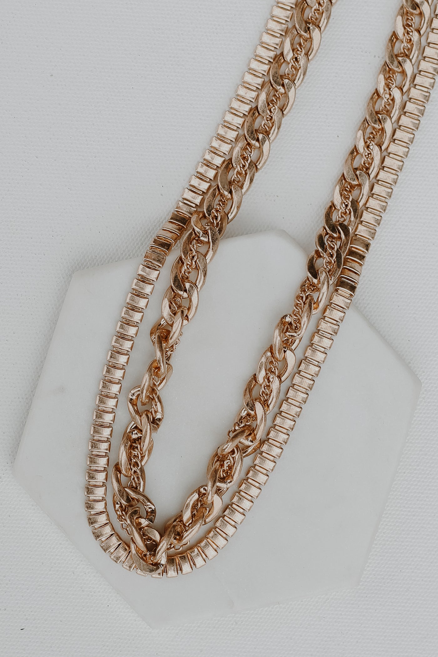 Callie Gold Layered Chain Necklace
