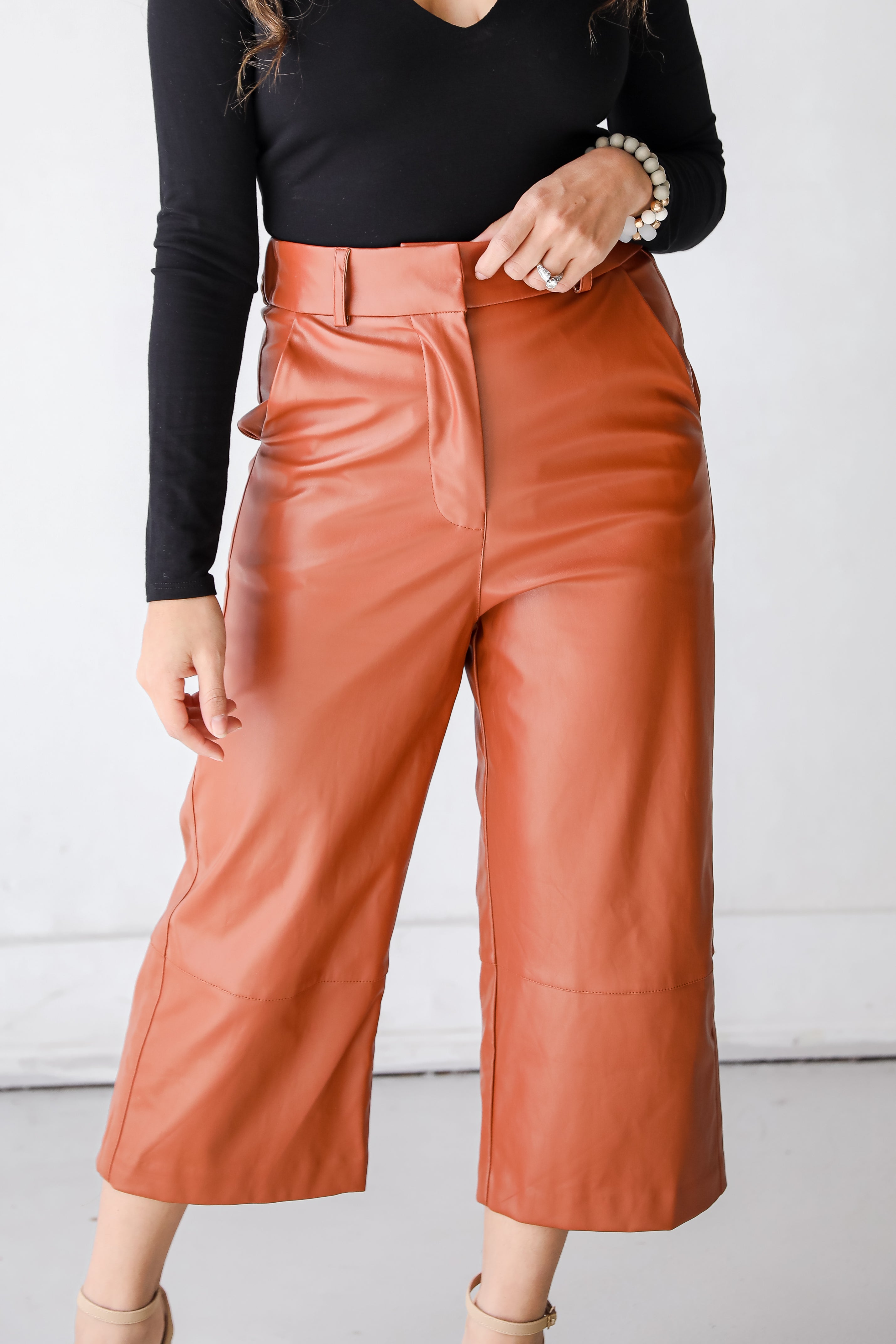 Leather Pants in brown