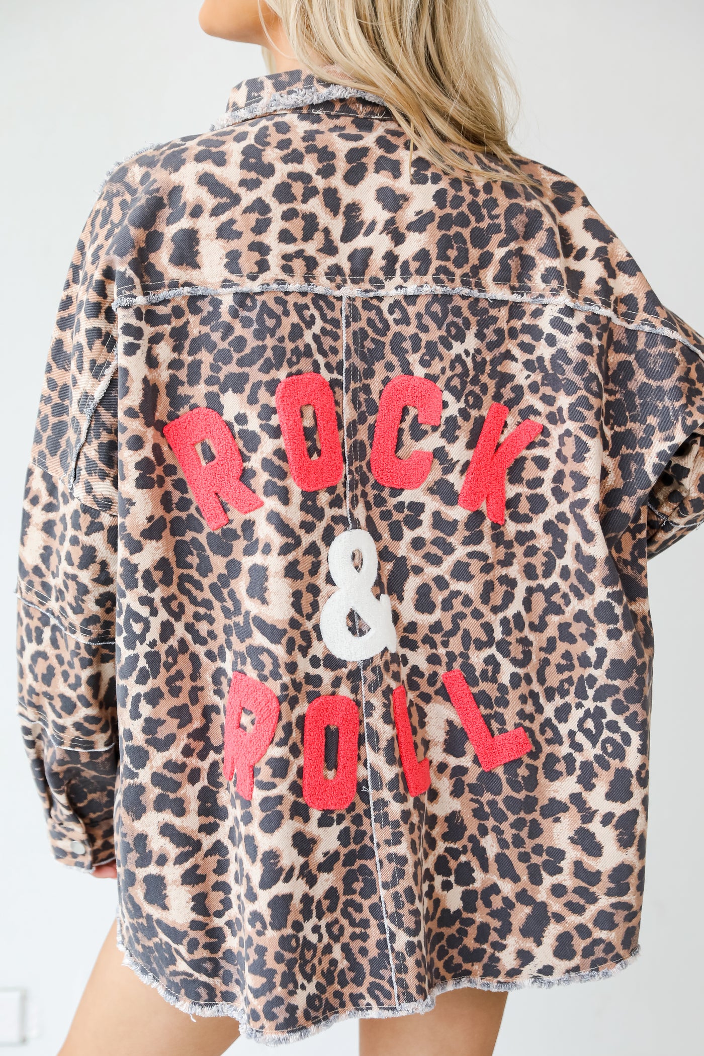 Rock & Roll Leopard Denim Jacket