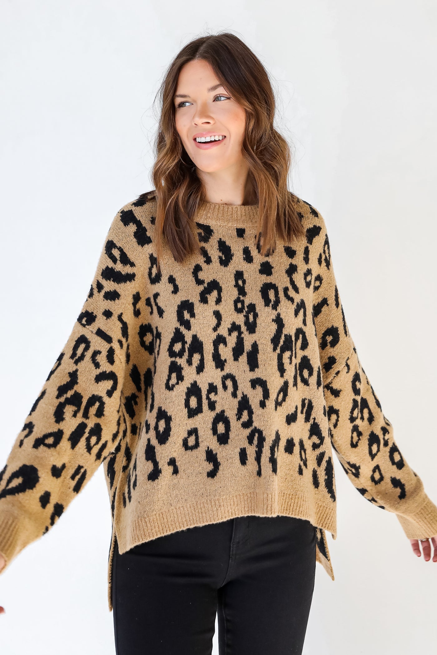 Leopard Sweater front view