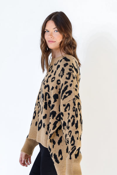 Leopard Sweater side view