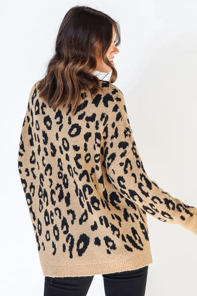 Leopard Sweater back view