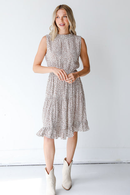 Leopard Dress on model