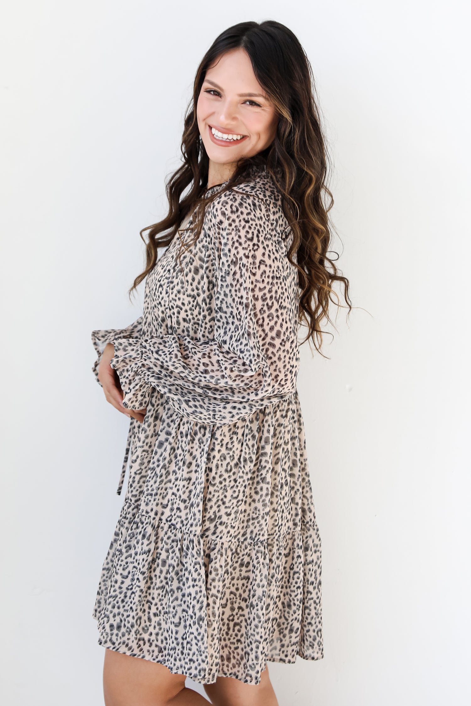 Leopard Mini Dress side view