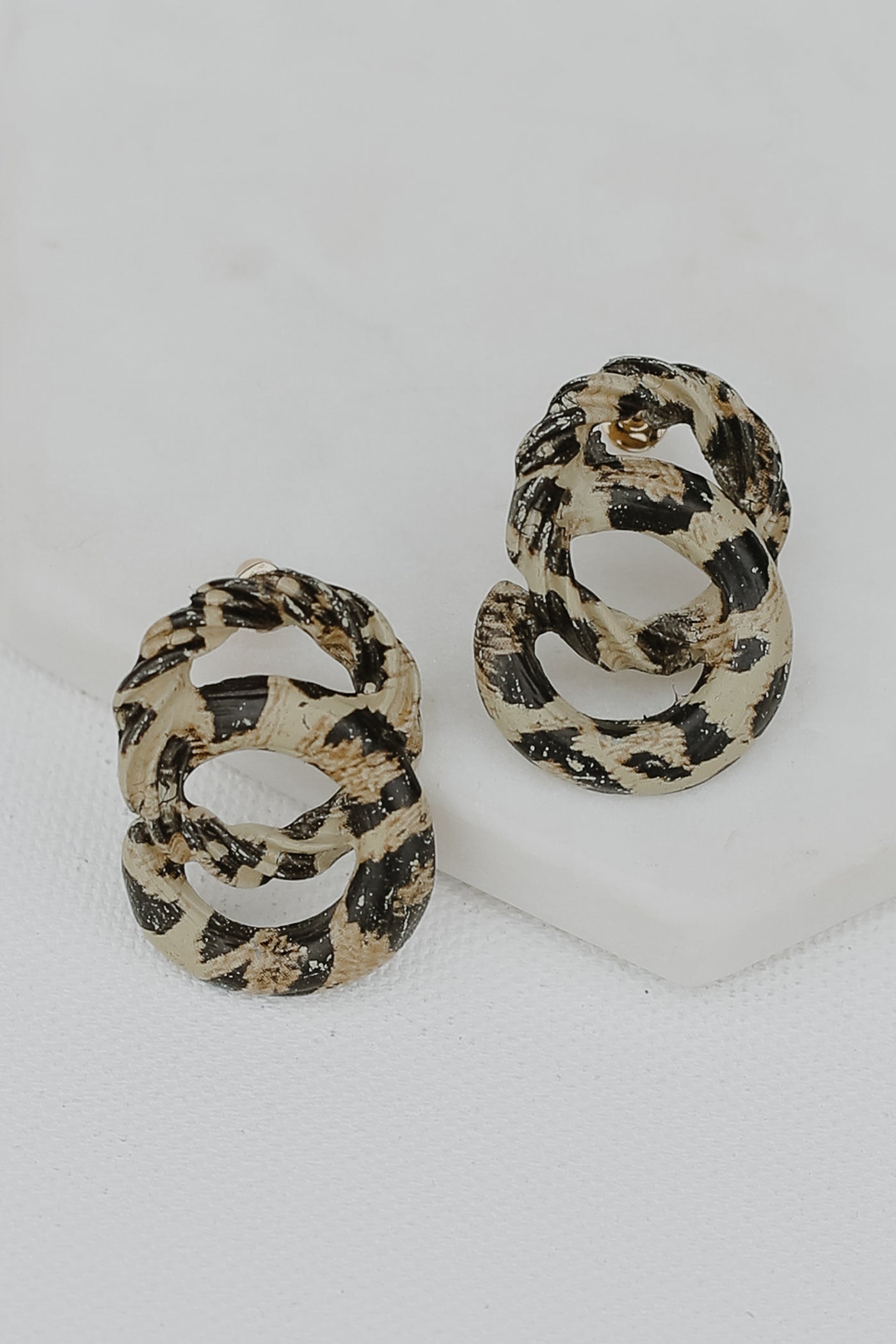 Sierra Leopard Drop Earrings