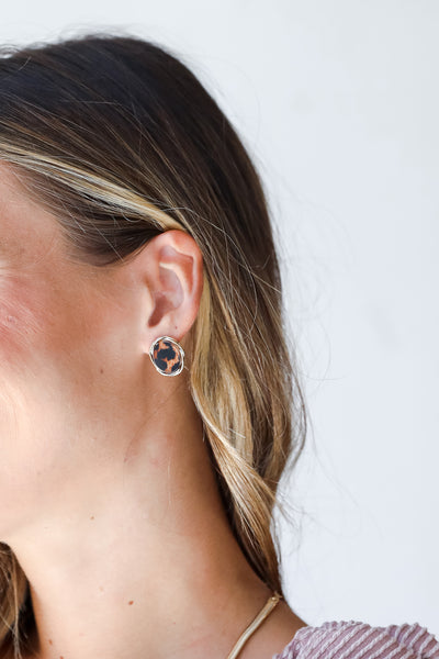 Nicole Leopard Stud Earrings
