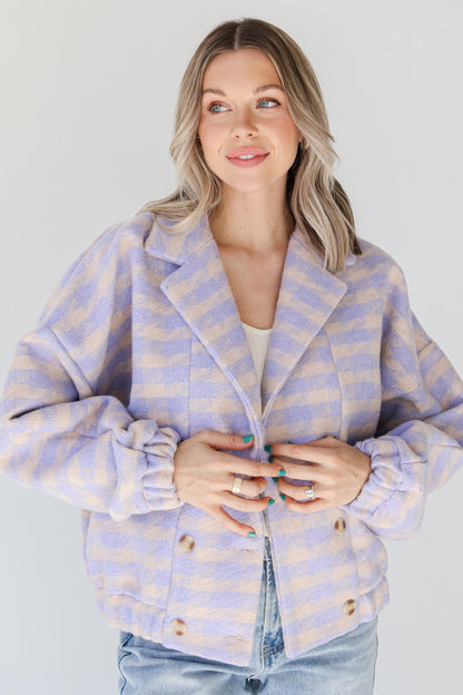 Tweed Jacket on model