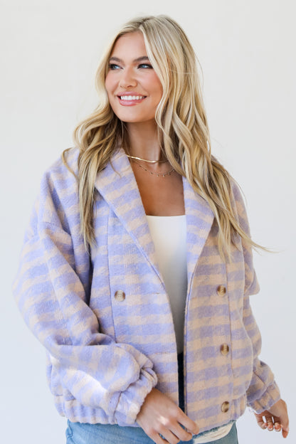 purple Tweed Jacket