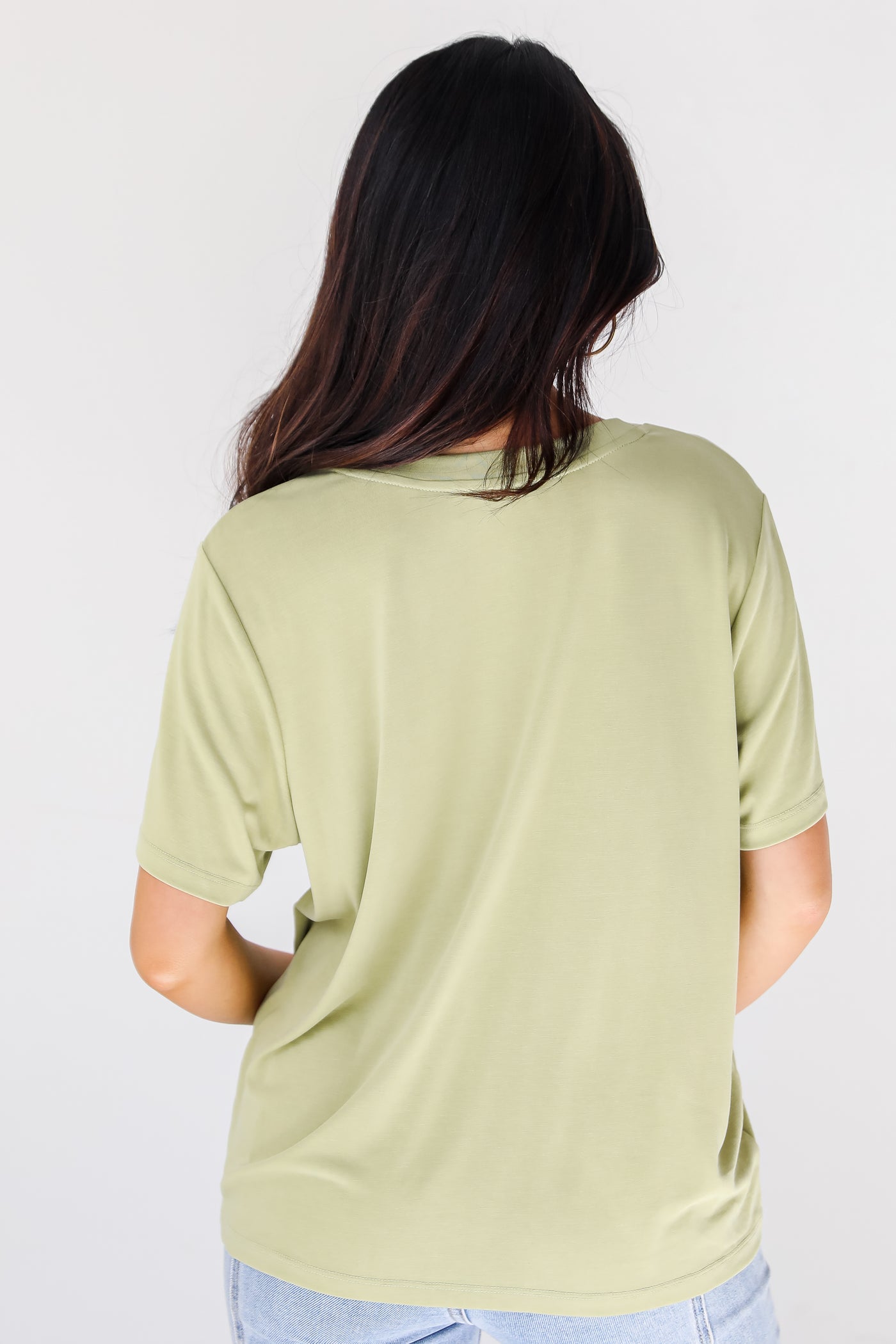 green Everyday Tee back view
