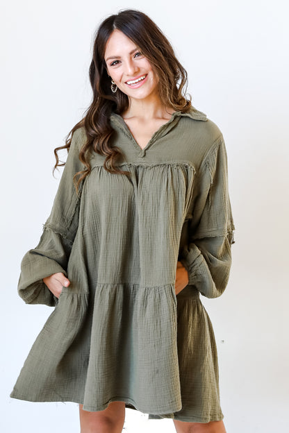 Linen Mini Dress