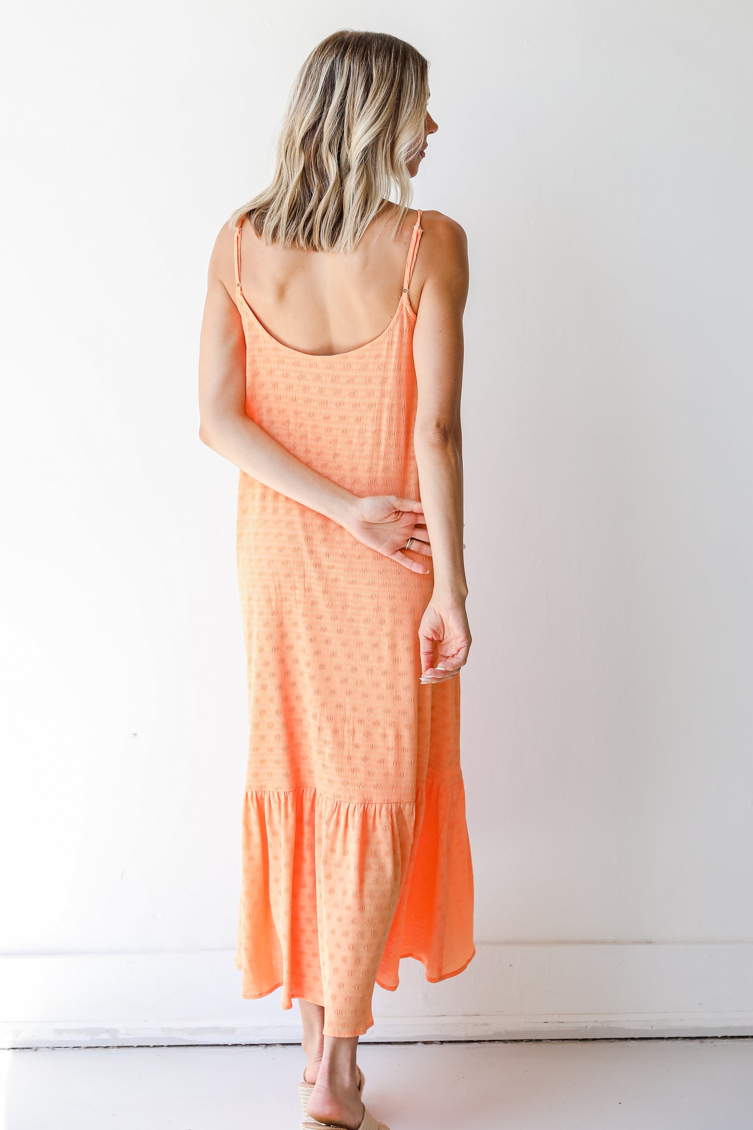 Maxi Dress in orange back view