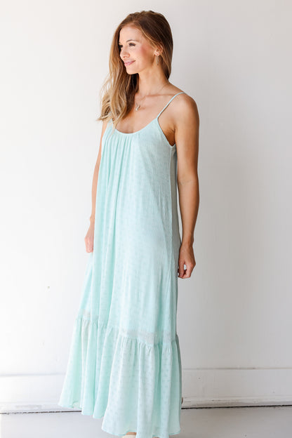 Maxi Dress in mint side view