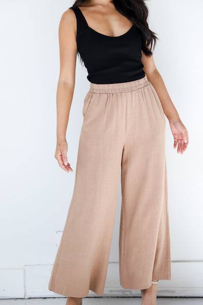 taupe Linen Pants