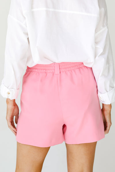 pink Shorts back view