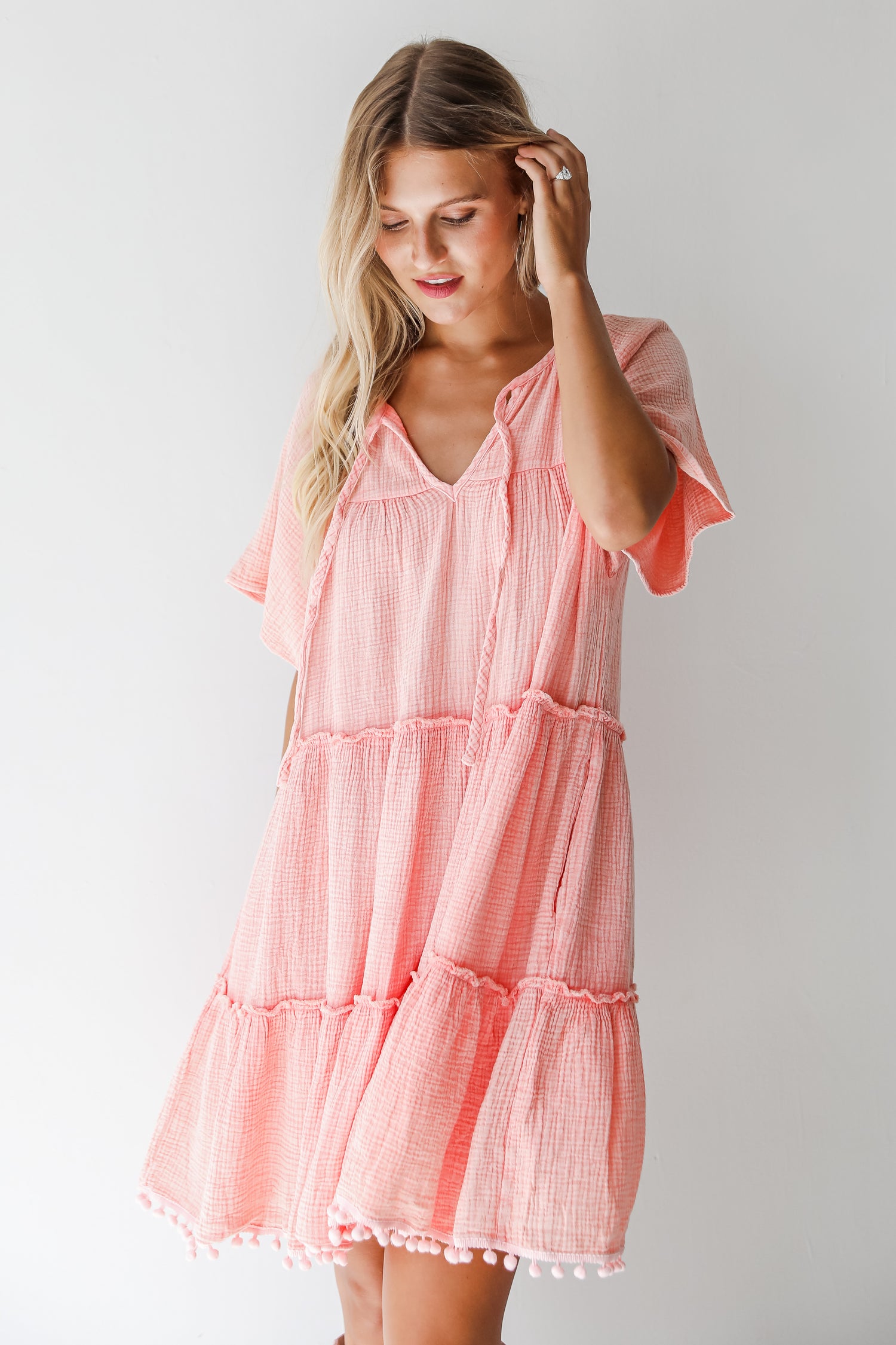 FINAL SALE - Total Cutie Linen Mini Dress