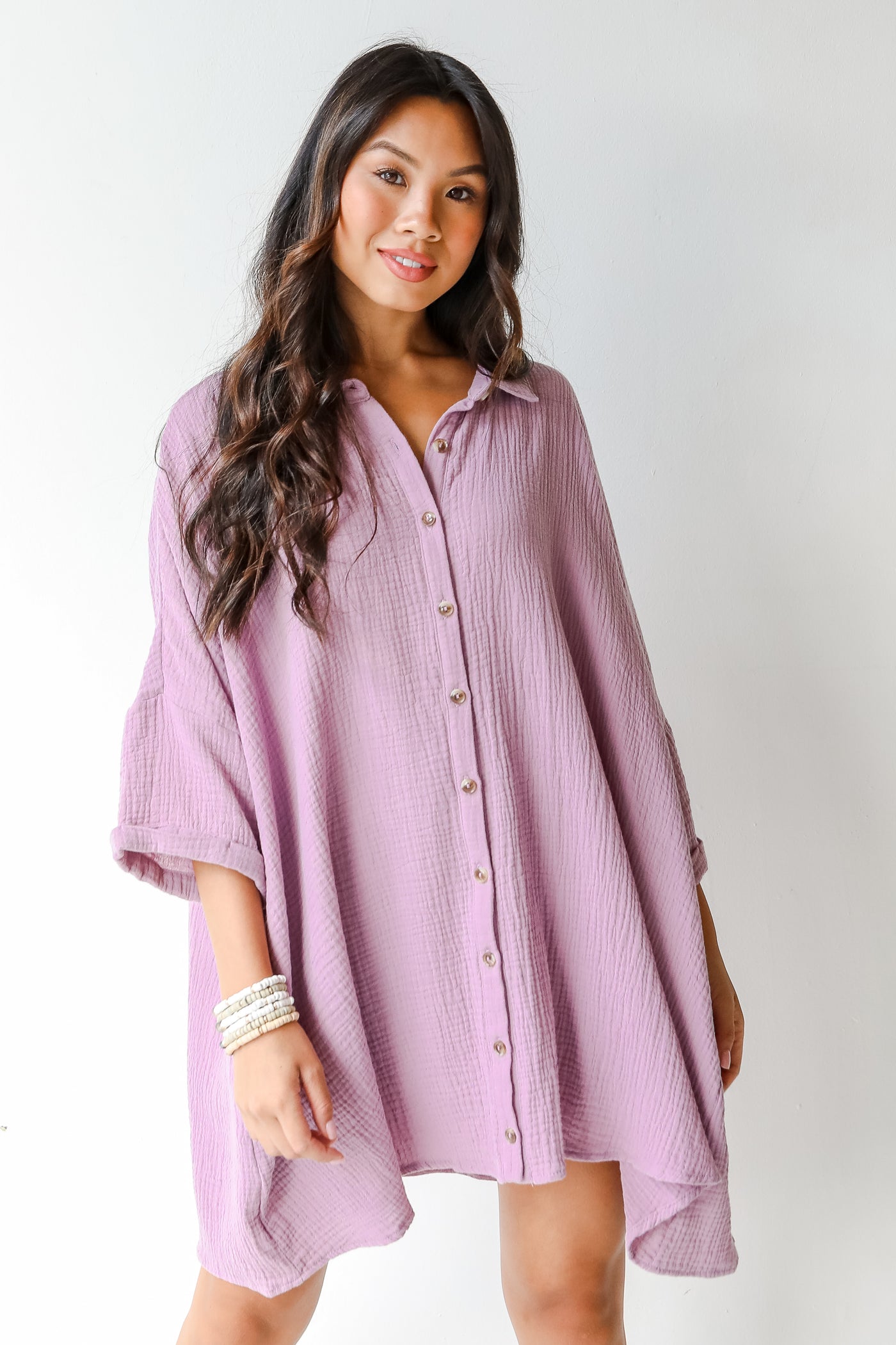 Linen Tunic in lavender