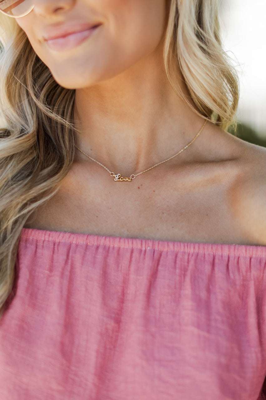 Avery Gold Love Necklace