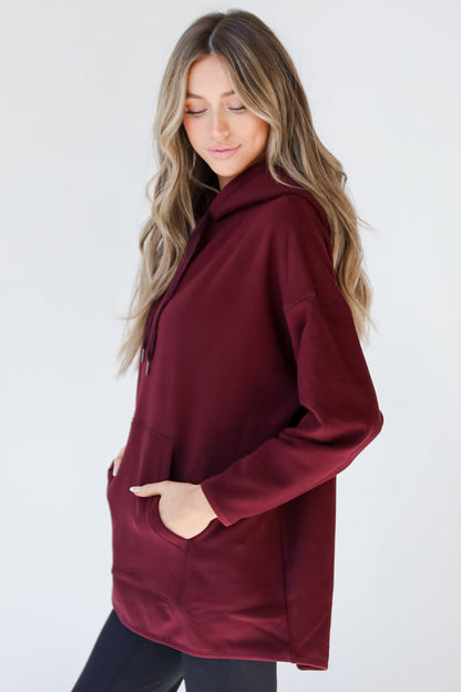 Fleece Hoodie side view