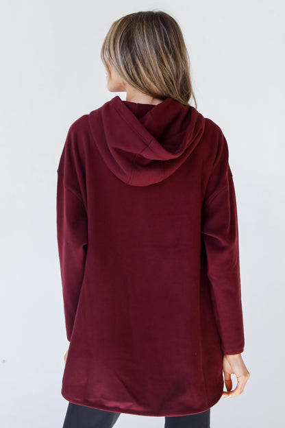 Fleece Hoodie back view