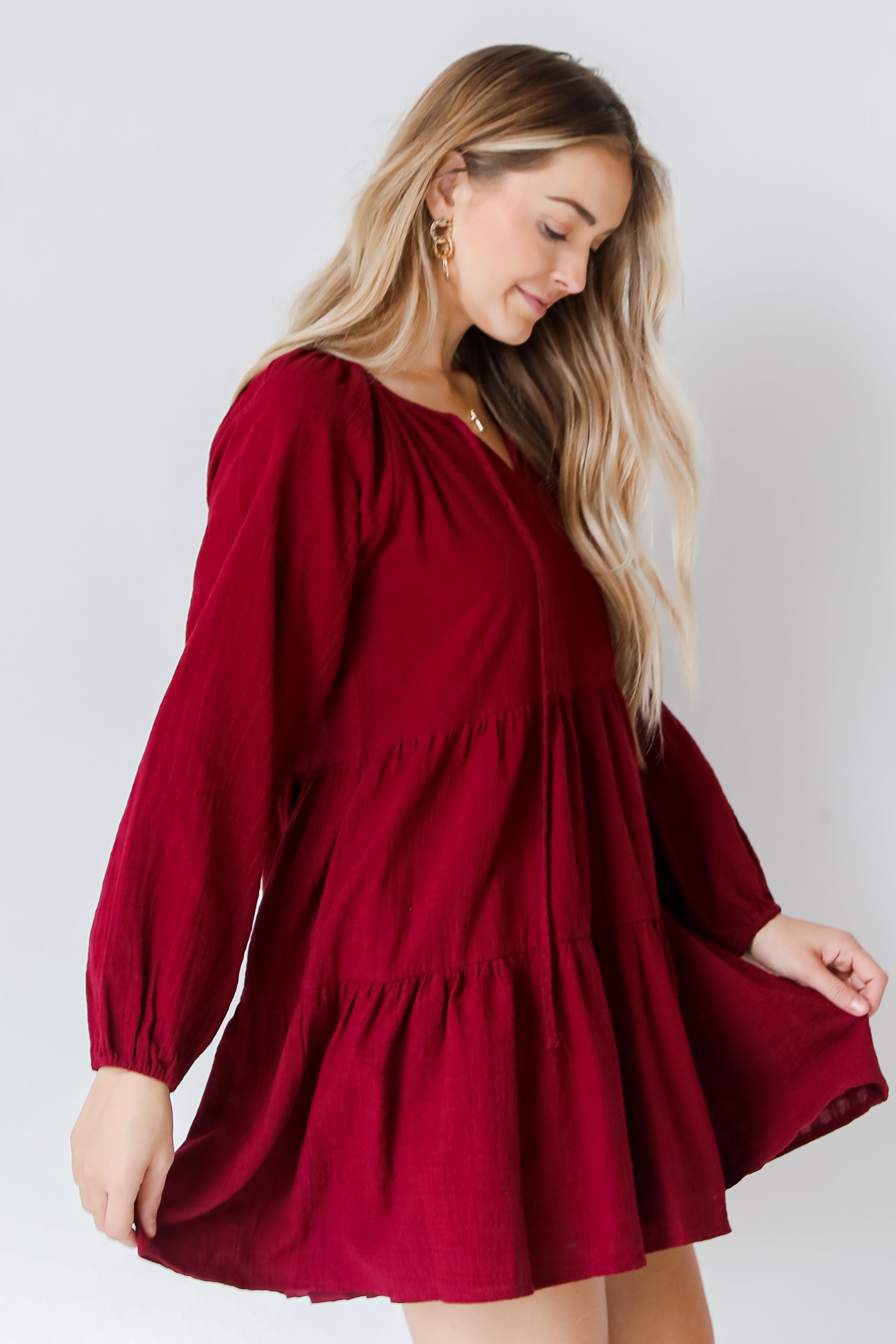 Tiered Mini Dress side view