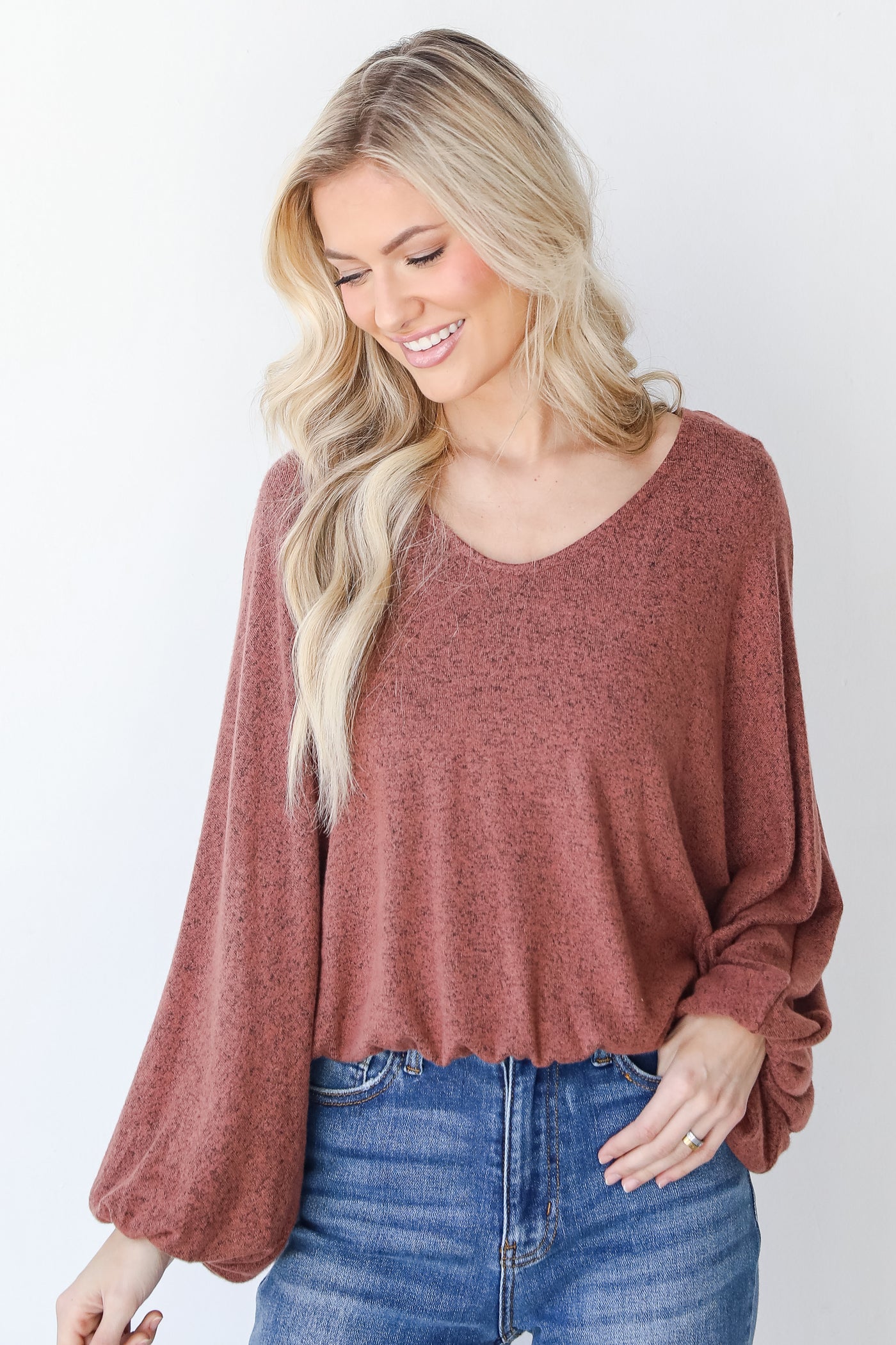 Brushed Knit Top