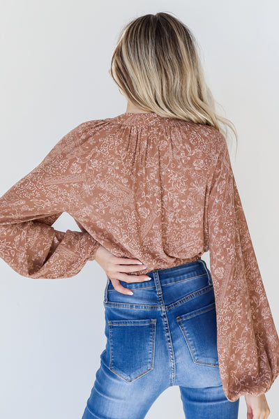 Floral Top back view