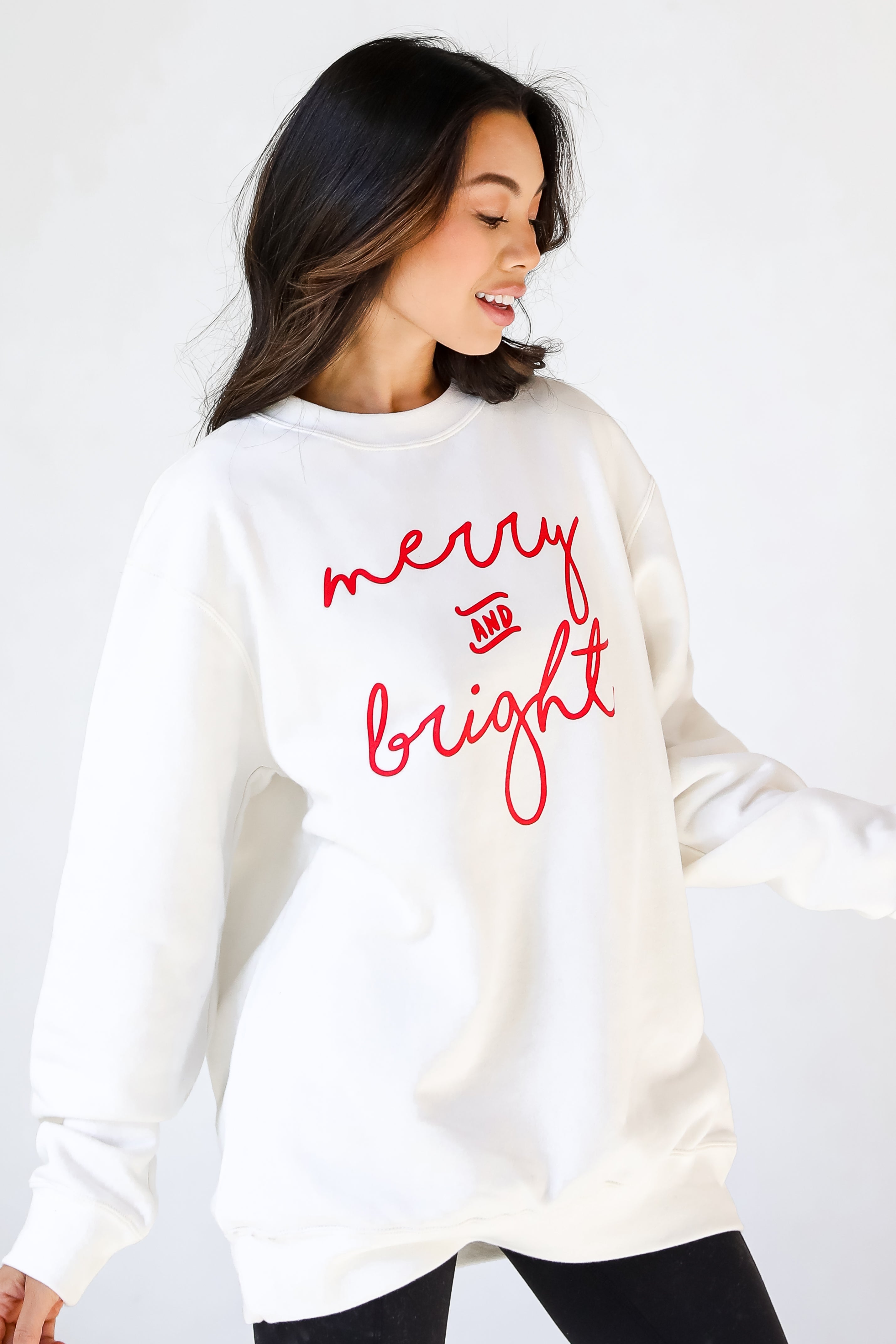 Merry And Bright Pullover side view