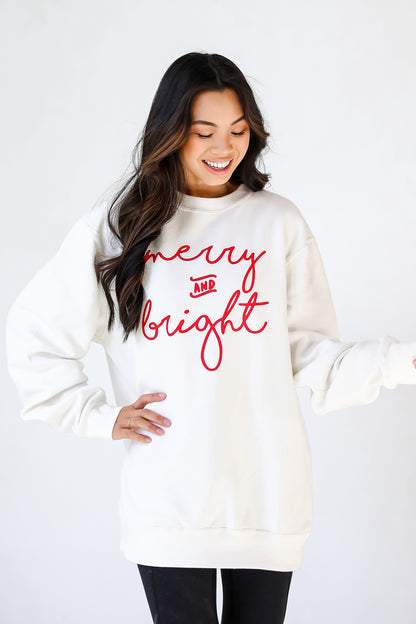 Merry And Bright Pullover front view