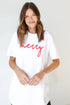 Merry Script Tee