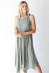 Tapered Midi Dress in sage